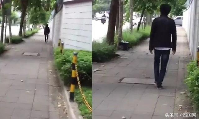 外籍男子在曼谷拉玛9地区行乞骗钱，专挑公司职员和有钱人下手
