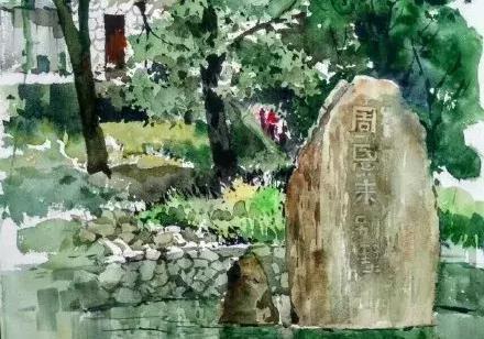 这样的水彩是不是打破你心中水彩小清新的印象？杨六南水彩画欣赏