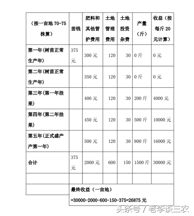 核桃苗的种植前景和效益分析