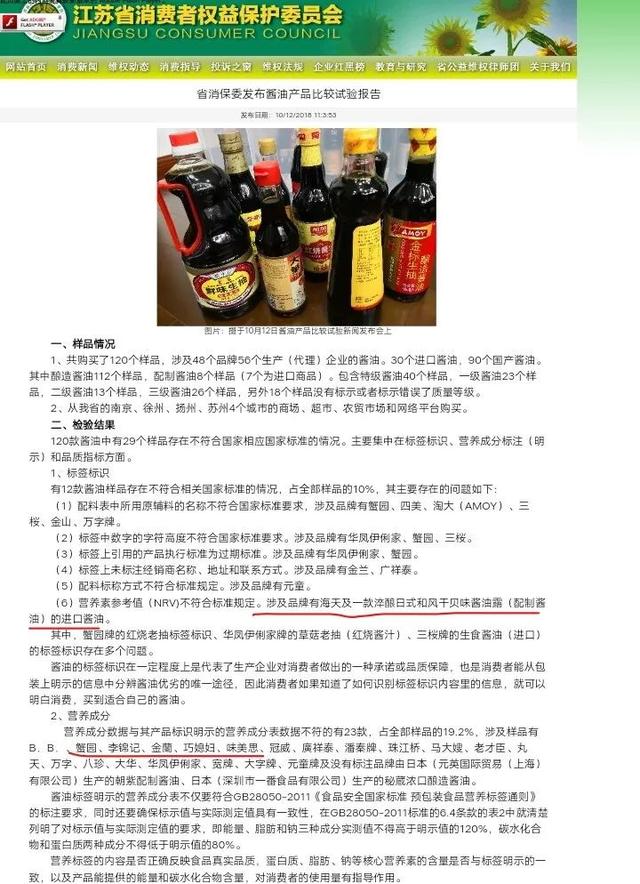 淄博人人注意了！巧媳妇、海天、李锦记部分酱油不符合国标，以后买酱油得看这些……