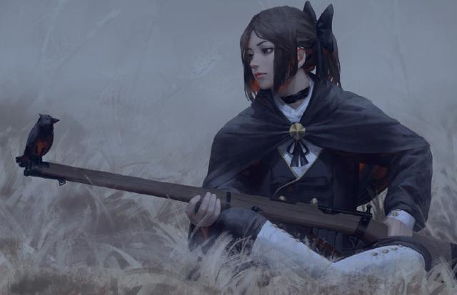 冷峻少女，新加坡自由插画师Z.W. Gu作品欣赏