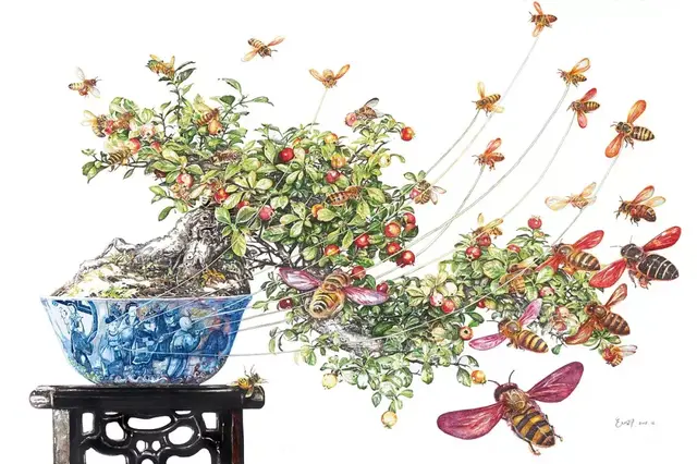央美才女的钢笔素描画，精细到让人害怕~