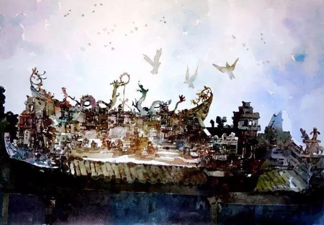 新加坡画家陈长豪水彩作品鉴赏