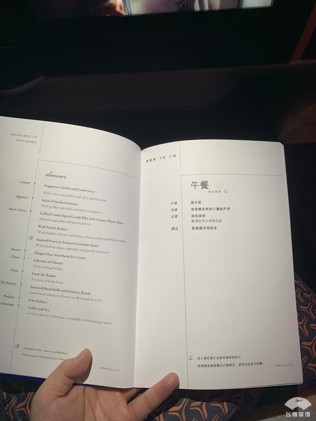 打卡新航二层商务舱，这种服务态度和餐食，堪称国内航司学习典范