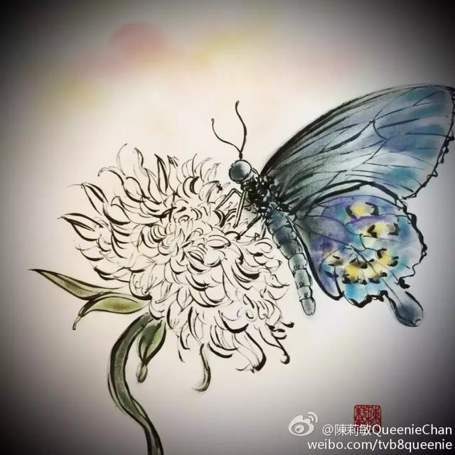 美爆,化妆品还可以画出国画般效果，果然贫穷限制我的想象力啊