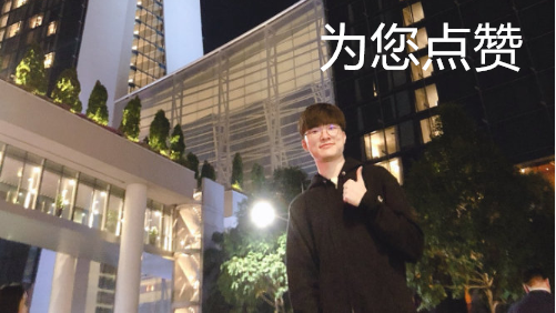 Faker随队前往新加坡游玩晒自拍，刚发图网友便光速做出表情包