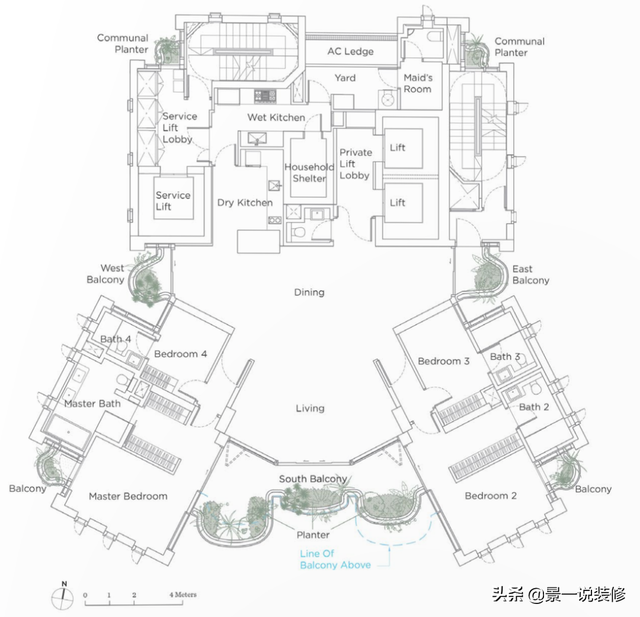 新加坡建栋公寓楼，户户大豪宅，阳台花瓣状，难道就我欣赏不来？