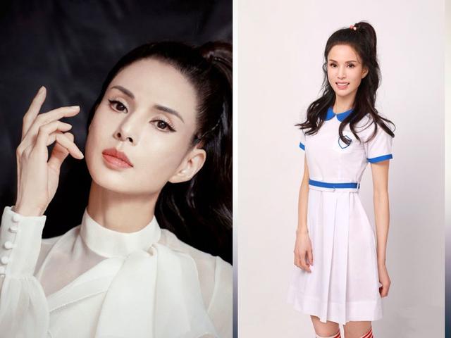 54岁的李若彤，健身20年，6块腹肌，还能穿17岁时同款校服