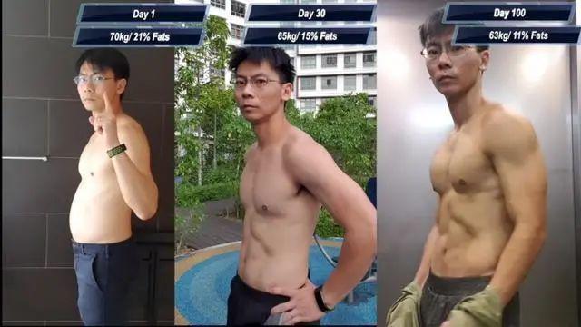 一拳超人：现实男子用琦玉变强训练法，真能减肥？大肚腩变腹肌