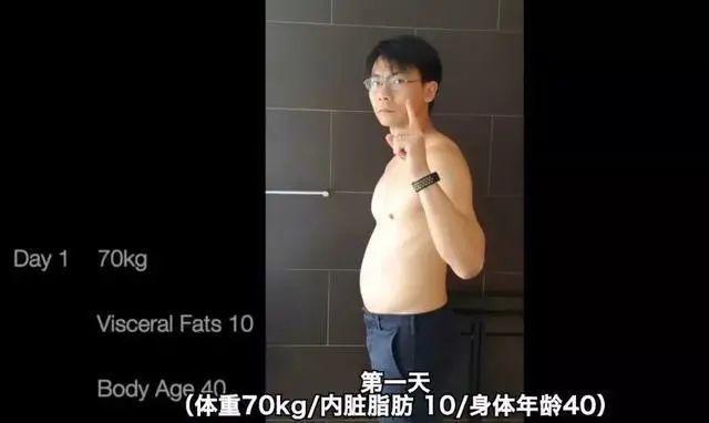 一拳超人：现实男子用琦玉变强训练法，真能减肥？大肚腩变腹肌