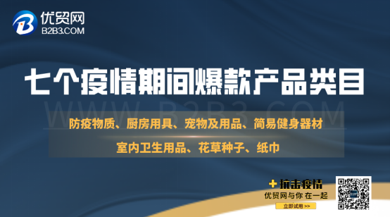 疫情下销量爆涨的七个产品类目，有你的行业吗？