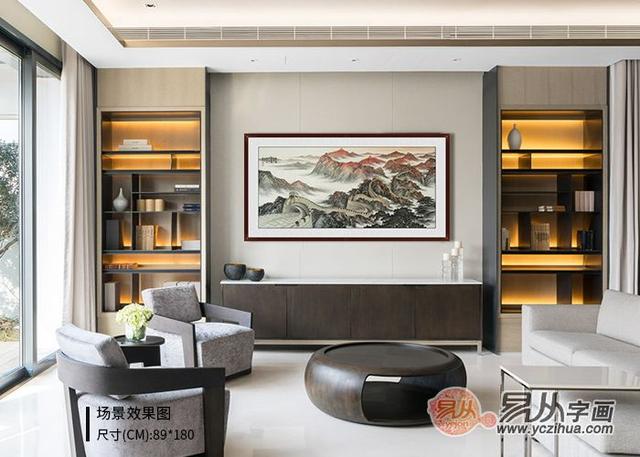 家居装饰画之山水画的挑选，可从这2个方面选，你了解吗