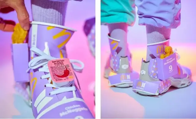 阴间客制！BTS X 麦当劳鞋款出炉，能装鸡块的鞋你见过吗？