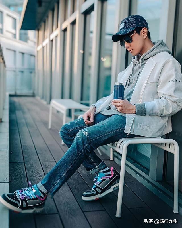 男星脚上的#LVUPCYCLING环保球鞋