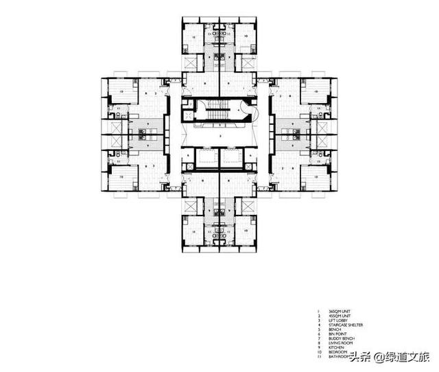 分层式的“三明治”建筑设计，绿植和建筑的“和谐美”