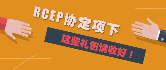 RCEP协定项下，这些礼包请收好