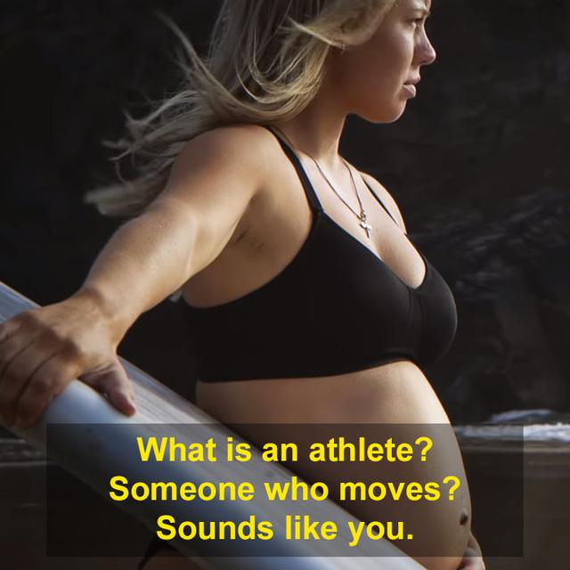 耐克发布以孕妇和哺乳期运动员为主题的孕妇装广告，获得宝妈赞誉