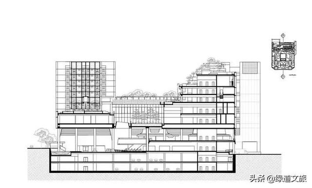 分层式的“三明治”建筑设计，绿植和建筑的“和谐美”