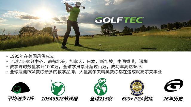 拥有26年历史的国际高尔夫教学品牌GOLFTEC（1995-2022）