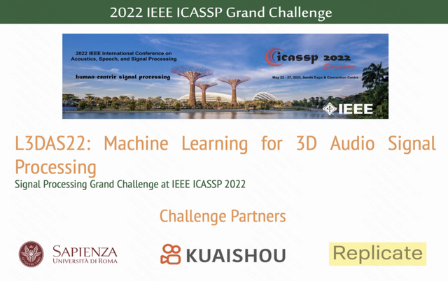 ICASSP 2022｜快手联合发起的深度3D音频信号处理挑战赛成绩发布