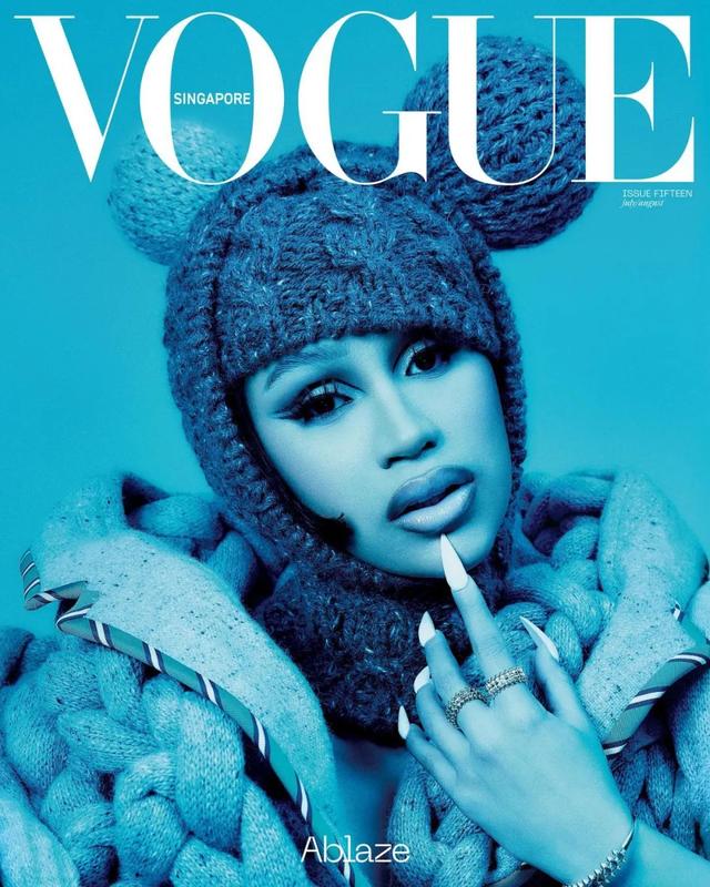 Cardi B 登上新加坡版《VOGUE》封面